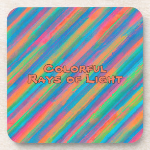 Colourful Rays of Light Coaster