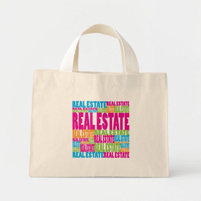 Colourful Real Estate Mini Tote Bag (Front)
