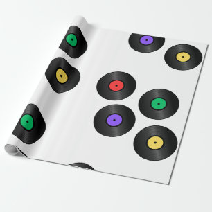"Colourful Records" Wrapping Paper