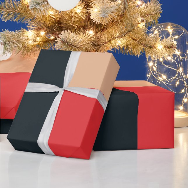 Colourful rectangle and squares pattern wrapping paper (Holidays)