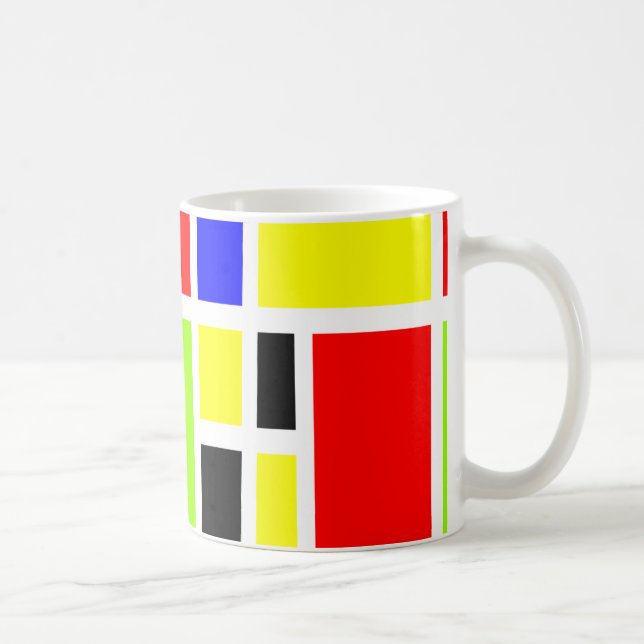 Colourful Rectangles 04 Coffee Mug (Right)