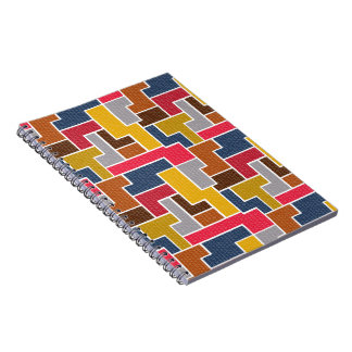 colourful rectangles notebook