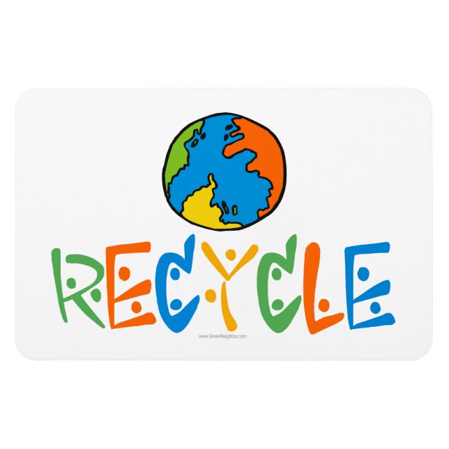 Colourful Recycling Magnet (Horizontal)