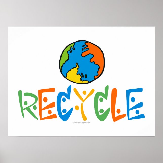 Colourful Recycling Poster (Front)