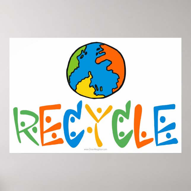 Colourful Recycling Poster (Front)