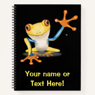 Colourful Red Eyed Tree Frog Notebook