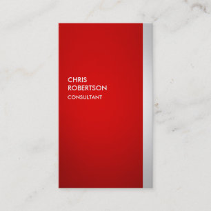 Colourful Red Grey Attractive Business Card