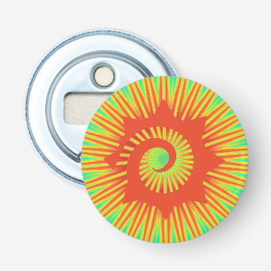 Colourful Red Spiral Magnet Bottle Opener