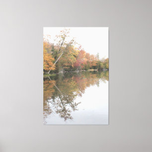 Colourful Reflection On The Water Canvas Print