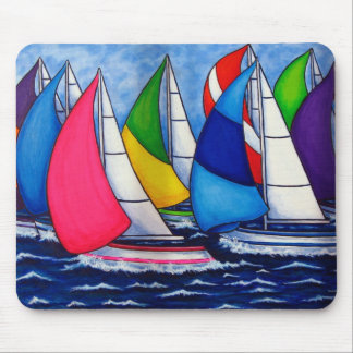 Colourful Regatta Mouse pad