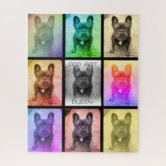 Colourful Repeating Pet Photo Jigsaw Puzzle