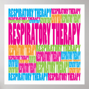 Colourful Respiratory Therapy Poster