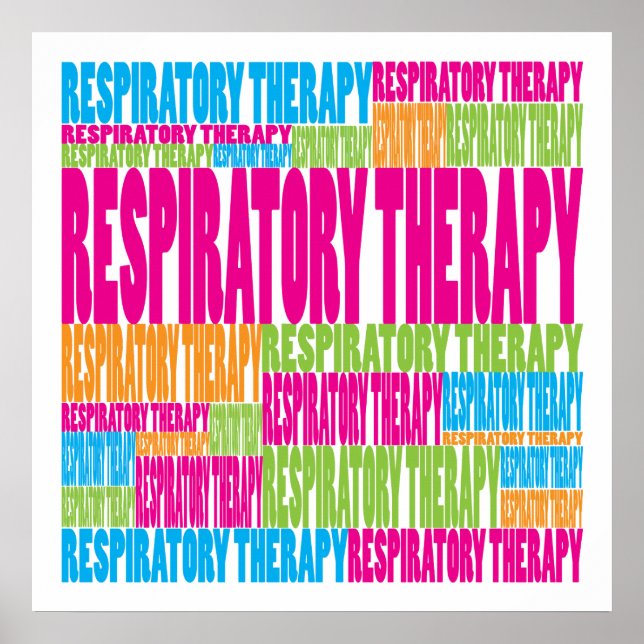 Colourful Respiratory Therapy Poster (Front)