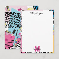 Colourful Retro 1990's Nineties Pattern Monogram