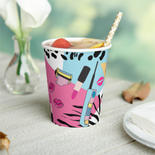 Colourful Retro 1990's Nineties Pattern Paper Cups