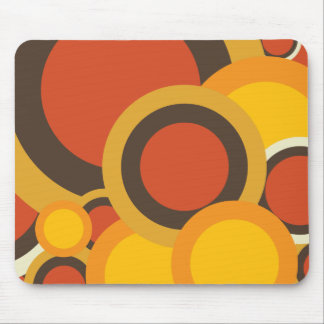 Colourful Retro Abstract Mouse Pad