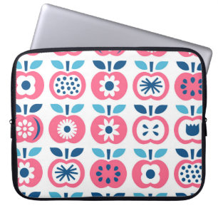 Colourful Retro Apple Seamless Pattern Laptop Sleeve