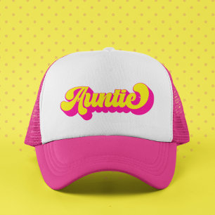 Colourful Retro Auntie  Trucker Hat