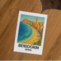 Colourful Retro Benidorm Spain Costa Blanca Travel