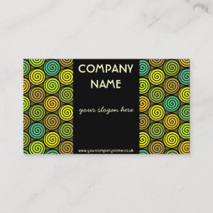 Colourful Retro Business Card
