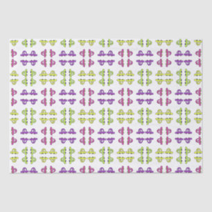 Colourful Retro Cartoon Cars Tissue Paper