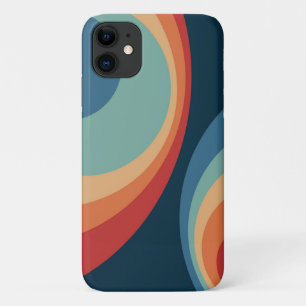 Colourful retro circles design Case-Mate iPhone case