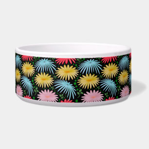 Colourful Retro Daisy Floral Pattern Whimsical