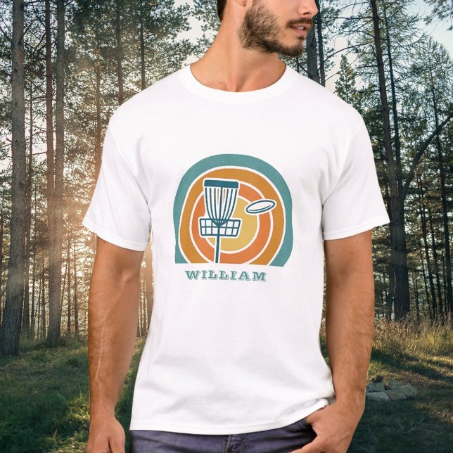 Colourful Retro Disc Golf T-Shirt (Creator Uploaded)