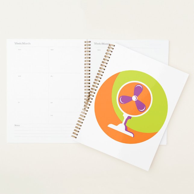 Colourful Retro Electric Fan Summer Pop Art Planner (Creator Uploaded)