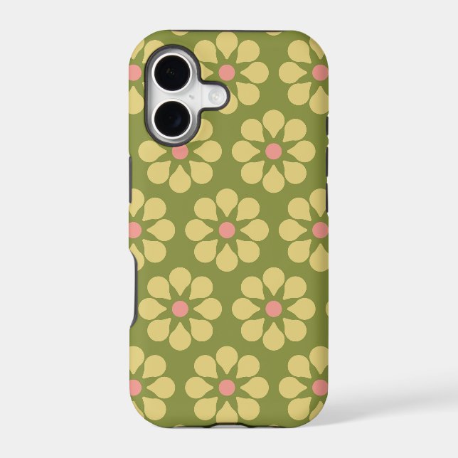 Colourful Retro Floral Pattern (Back)