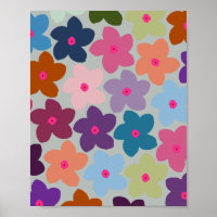 Colourful Retro Floral
