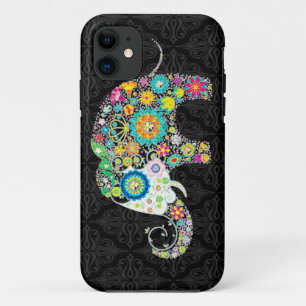 Colourful Retro Flower Elephant Design Case-Mate iPhone Case