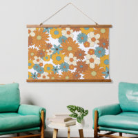 Colourful Retro Flower Pattern