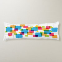 Colourful Retro Geometric Rectangles Pattern