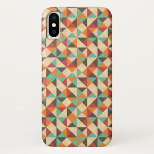 Colourful Retro Grunge Squares Pattern Case-Mate iPhone Case