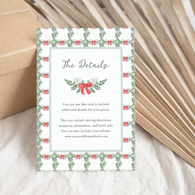 Colourful Retro Holiday Wedding | Guest Details Enclosure Card (Creator Uploaded)