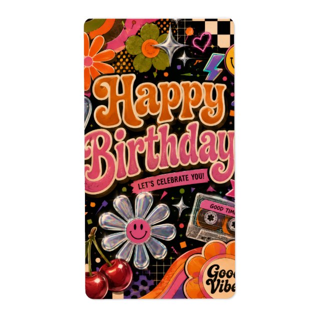 Colourful Retro-Inspired Design with Typography (Front)