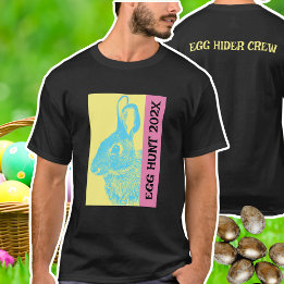 Colourful Retro Official Egg Hunt Crew Easter T-Shirt