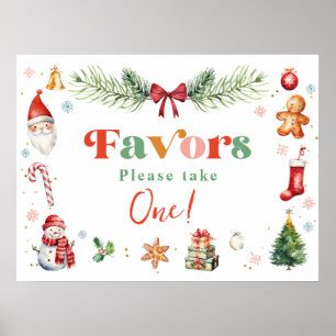 Colourful Retro Oh What Fun Favours Birthday Poster