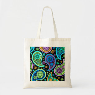 Colourful Retro Paisley Pattern2.0 Tote Bag