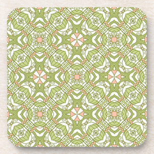 Colourful retro pattern background 2 coaster