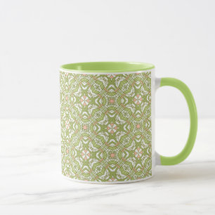 Colourful retro pattern background 2 mug