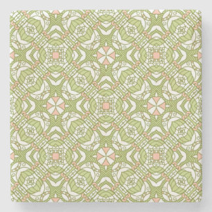Colourful retro pattern background 2 stone coaster