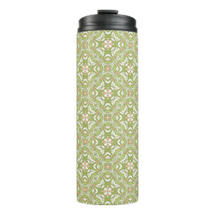 Colourful retro pattern background 2 thermal tumbler