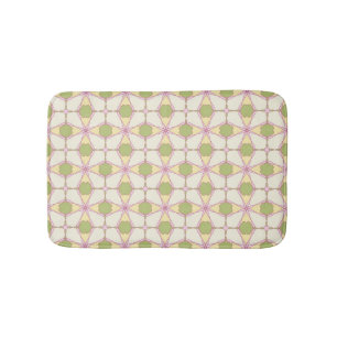 Colourful retro pattern background 3 bath mat