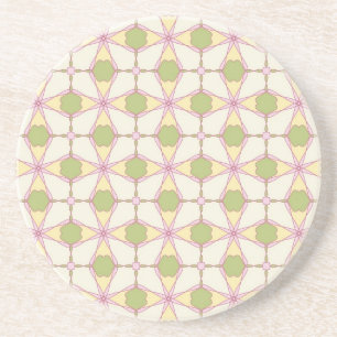 Colourful retro pattern background 3 coaster