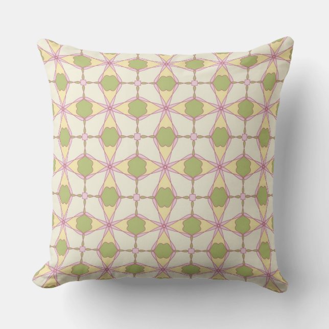 Colourful retro pattern background 3 cushion (Front)
