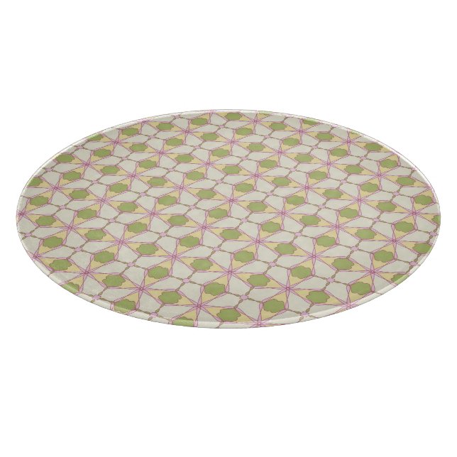 Colourful retro pattern background 3 cutting board (Corner)