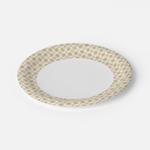 Colourful retro pattern background 3 paper plate