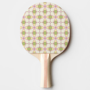 Colourful retro pattern background 3 ping pong paddle